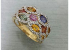 Diamond Fancy Sapphire Ring